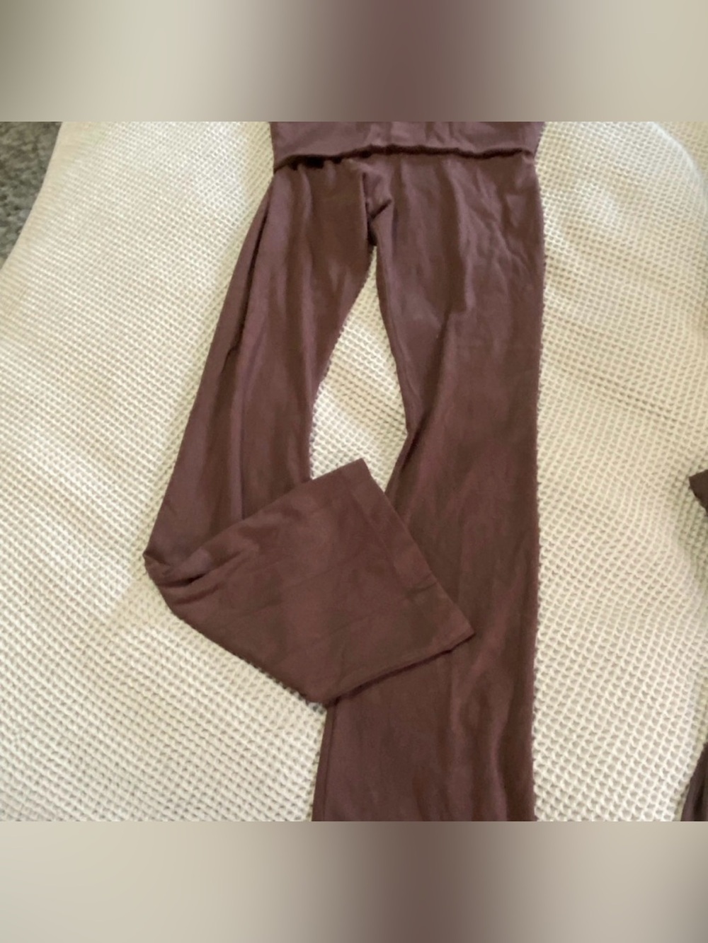 Nuuds Brown Wide-Leg Lounge Pants